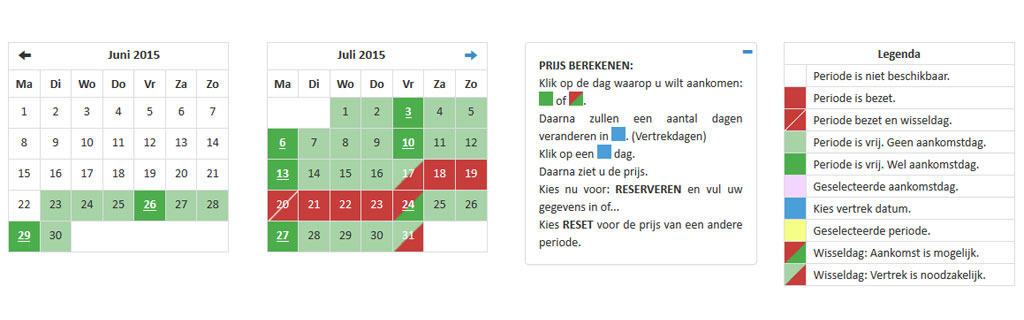 Vaccineren twee weken Stressvol Online boekingsagenda voor vakantiewoningen - Boekingsagenda.nl